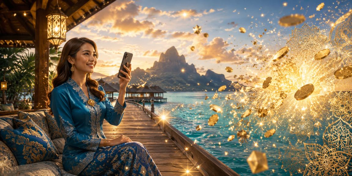 Mobile casino player in Sabah using a smartphone